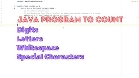 Image result for Count Characters Java Tutorial