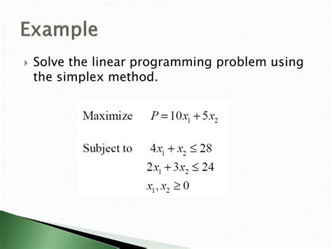 Image result for Simplex Algorithm of Linear Programming Problems with Examples