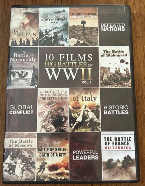 10 Films Big Battles Of Wwii Vol. 1 Dvd Collection History