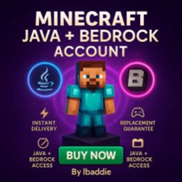 Minecraft Account - Full Access - Java + Bedrock - Clean Login - Instant Delivery & Support