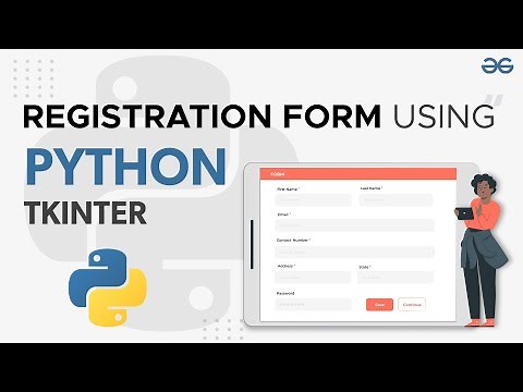 Registration Form Using Python Tkinter | GeeksforGeeks