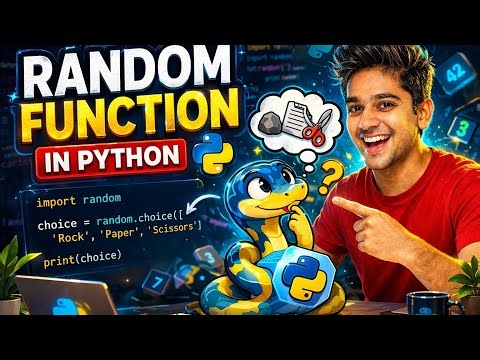 Python Project 🔥 Rock Paper Scissors Game Using Random Function (Step by Step)