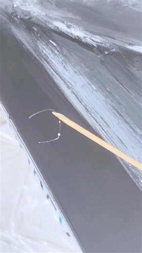 Lint, hair, gnats 🪰 are the eternal companions of working with resin 😀 The final stage of working on a painting “Eternal Connection” More of my paintings in highlights “Art Catalog” ⭐️⭐️⭐️ . Follow more @lritterart ❤️ . . . . . . . #Abstractfloralart #artinprocess #paintingflowers #artvideos #artinprogress #artprocess #lritterart #tattooart #paintingoftheday #texturedart #artistreels #artreel #resinart #lritterart | Lana Ritter