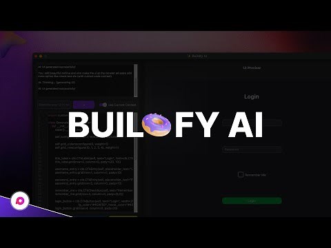 Design Modern Python GUIs Effortlessly with AI-Powered Buildfy |Create Modern GUI