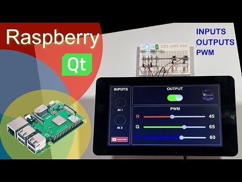 Raspberry Qt QML and GPIO - Inputs Outputs and PWM with WiringPi
