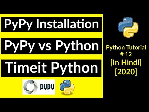 #12 PyPy vs Python | Timeit Python | pypy python 3 | how to install PyPy