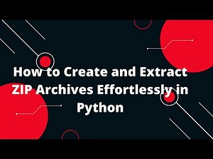 Python for Beginners #12: Compress Files into a ZIP Archive and Extract Them! 📦✨