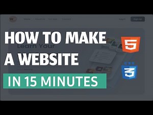 How To Make a Website Using Html Css In 14 Minutes | Step by Step Tutorial
