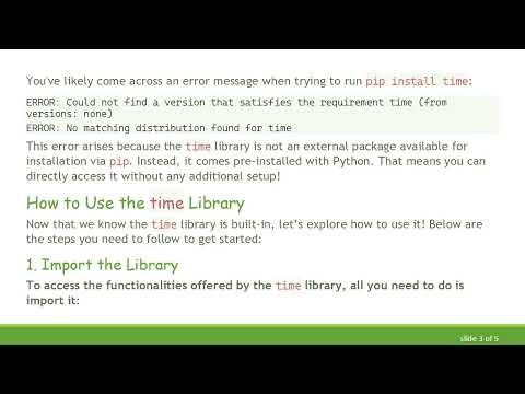 How to Use the time Library in Python: A Simple Guide for Beginners