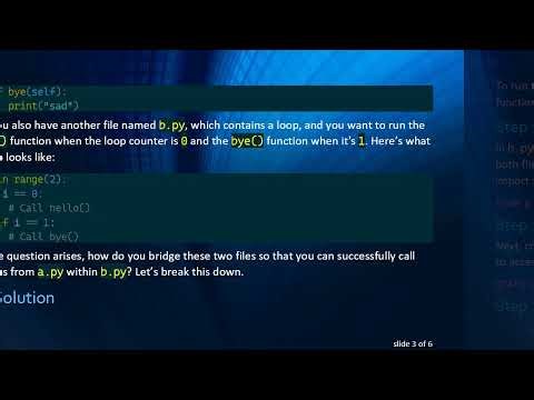 How to Run Functions from Another Python File