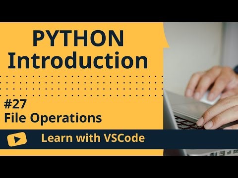 [Learn with VSCode] Python for Beginners #27 File Operations