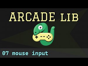 Python Arcade library - 07 - mouse input event handling