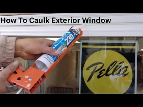 How To Caulk or Seal Exterior Window - Quick and Easy - DIY