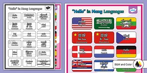 Hello in Many Languages Poster