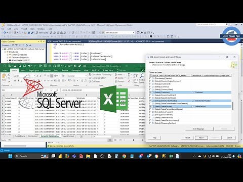 Export SQL Server Tables (Single or Multiple) to an Excel Workbook