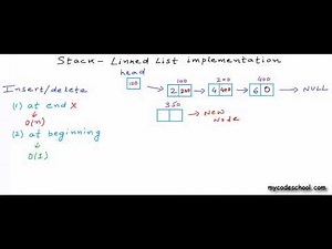 Data Structures: Linked List implementation of stacks