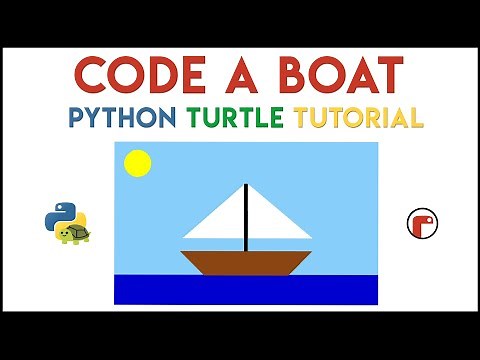 Python Turtle - Code a Boat Tutorial