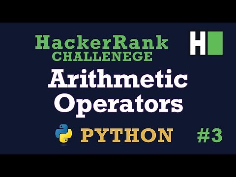 3. Arithmetic Operations: Hackerrank | Python | Solution