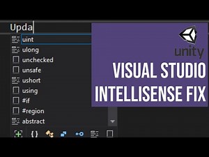 Visual Studio for Unity Installation and Intellisense Fixed