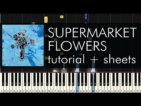 Ed Sheeran - Supermarket Flowers - Piano Tutorial + Sheets