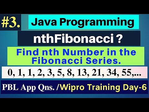 nthFibonacci? | nth Fibonacci number in java | nth Fibonacci number using recursion | PBL App wipro