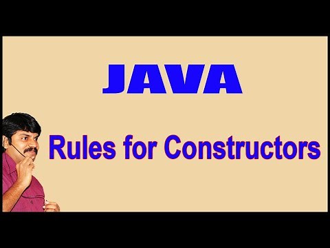 Java Constructors || Rules for Constructors || by Durga Sir