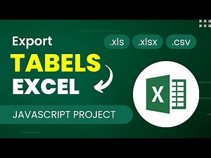 Export HTML table to excel | JavaScript download data as CSV