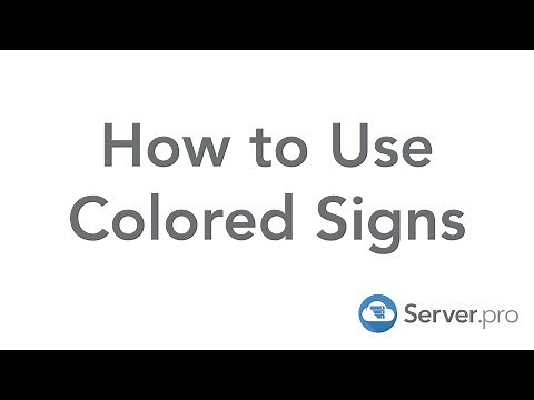 How to Use Colored Signs - Minecraft Java