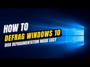 How To Defrag Windows 10 | How To Defragment Hard Disk Of Laptop/Computer