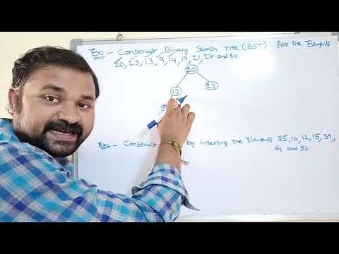 construction of binary search tree with example|binary search tree example step by step