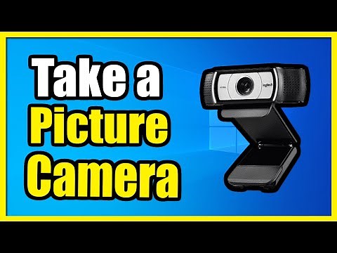 How to Take a PICTURE with Camera on Windows 10/11 PC (Camera App)