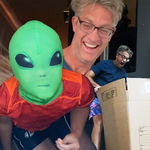 Didn't see that coming! 😝 Special prank delivery! Watch this crazy alien box scare prank with The Holderness Family on this episode of Prank Your Family | America's Funniest Home Videos
