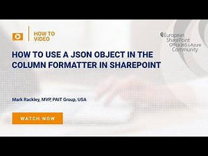 How To use a JSON object in the column formatter in SharePoint
