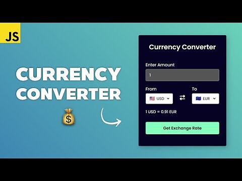 Create a Real-Time Currency Converter with HTML CSS JavaScript and API Integration
