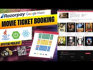 Online Movie Ticket Booking System Project | Spring Boot + React JS + Razorpay Payment + Google Maps