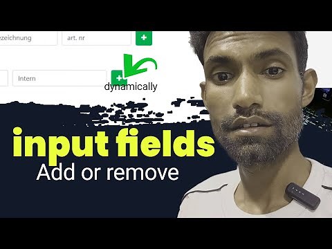 Add or remove input fields dynamically in PHP using jQuery