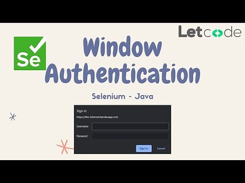 Best way to handle Window Authentication Popup | Selenium Java