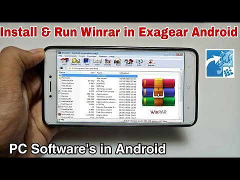Install & Run WinRAR in Exagear Mod Android phone | Pc Software's in Android | Winrar