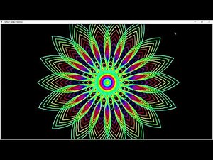 Python Tutorial | How To Code Flower Drawing Using Python