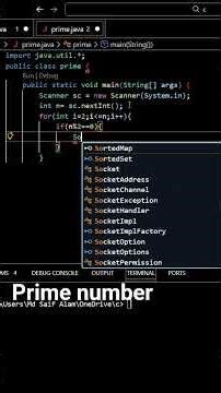 print prime number by java@mdsaif_2.0 #trending #programming #beginners #java