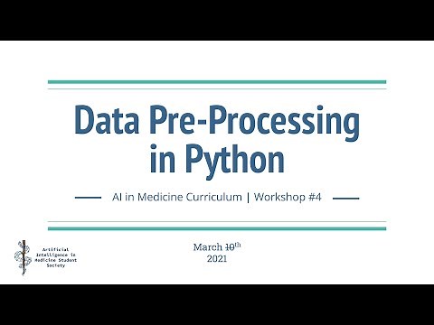 Workshop 4: Data Pre-Processing in Python