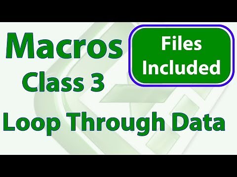 Excel Macro Class 3 - Looping through Ranges & Working with Cells