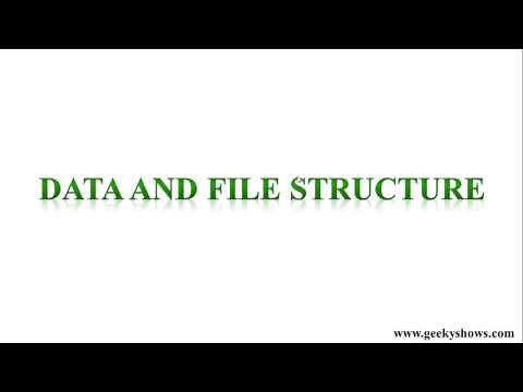 Data and File Structure New Series