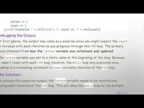 Understanding WHILE Loop Behavior in Nested FOR Loops in Python