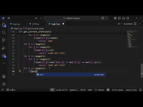 (12) Python Project: 2048 Game in Python
