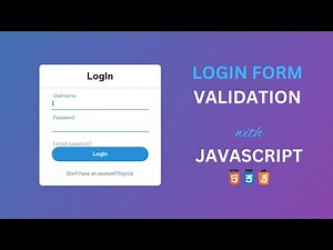 JavaScript Validation form html CSS | JavaScript alert box Onclick | LogIn Form | CodeWithMe