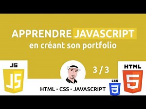 Apprendre le JAVASCRIPT - Créer son Portfolio 3 / 3 - Formation Débutant 2022
