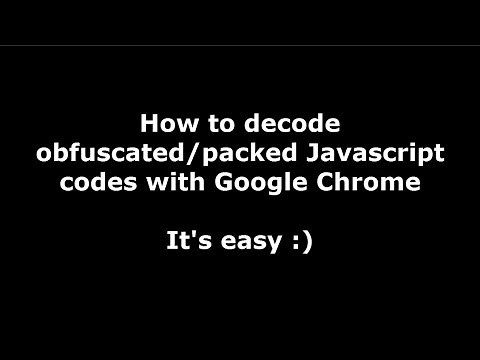 How to decode obfuscated or packed Javascript codes