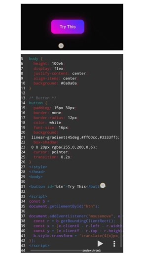 Make Interactive Button Using HTML & CSS