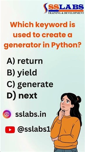 Which Keyword is Used to Create a Generator in Python? | Python Interview Question